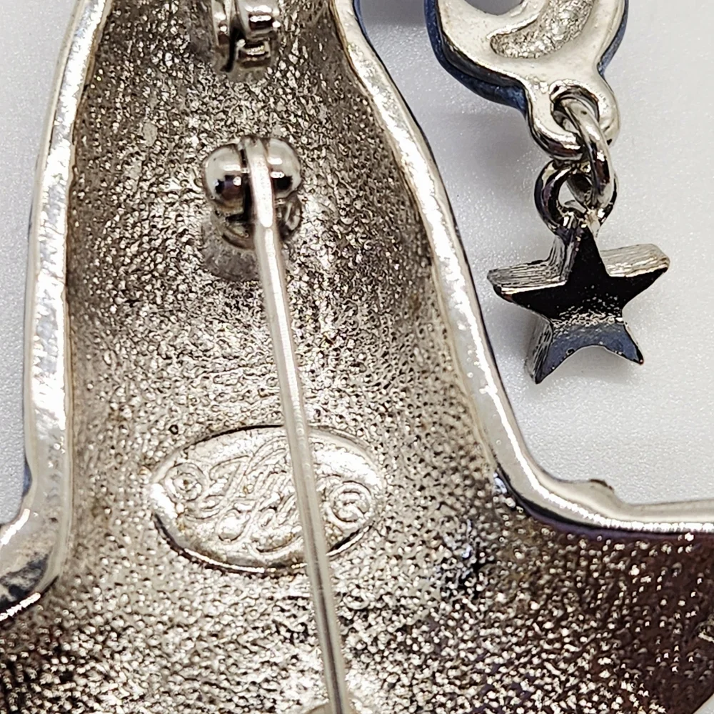 Kirks Folly Stella Magic Witch Hat Rhinestone Brooch Pin Pendant